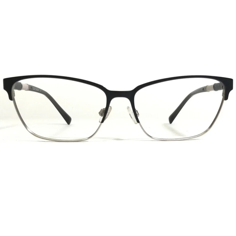 Cole Haan Eyeglasses Frames CH5032 001 BLACK Gray Cat Eye Full Rim 54-15-135